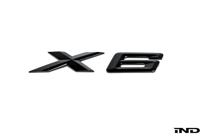 iND f16 x6 painted trunk emblem - iND Distribution