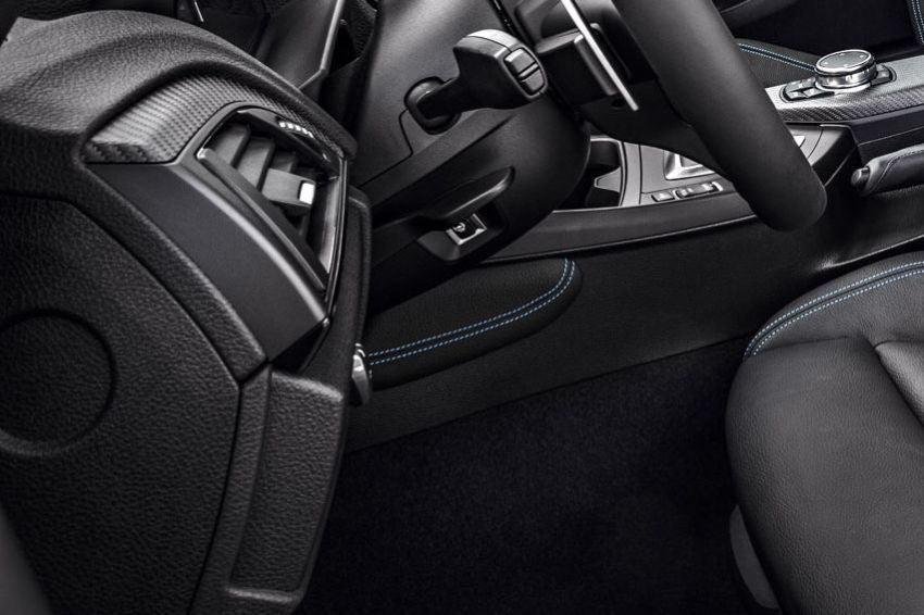 iND f87 m2 polar blue stitched alcantara knee pad - iND Distribution