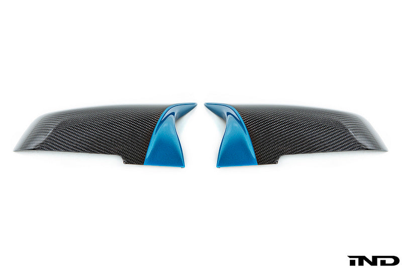 ind painted m inspired dry carbon mirror cover set - iND Distribution