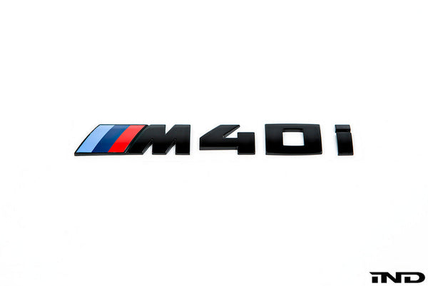 BMW G02 X4 M40i Trunk Emblem - Gloss Black - iND Distribution