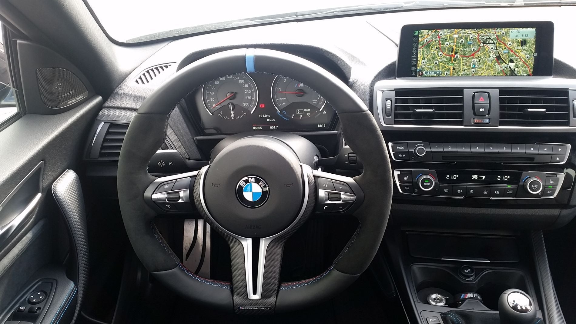 BMW m Performance matte carbon steering wheel trim - iND Distribution