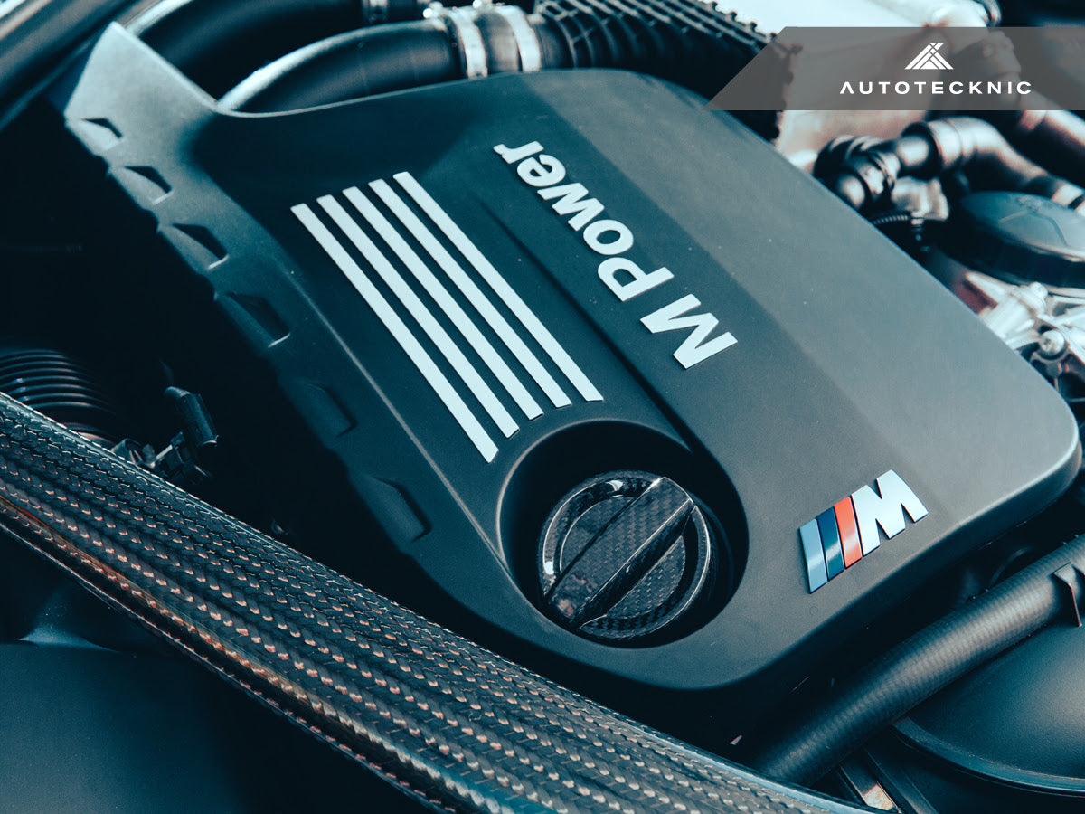 AutoTecknic F8X M3 / M4 Dry Carbon Competition Oil Cap Cover - iND Distribution