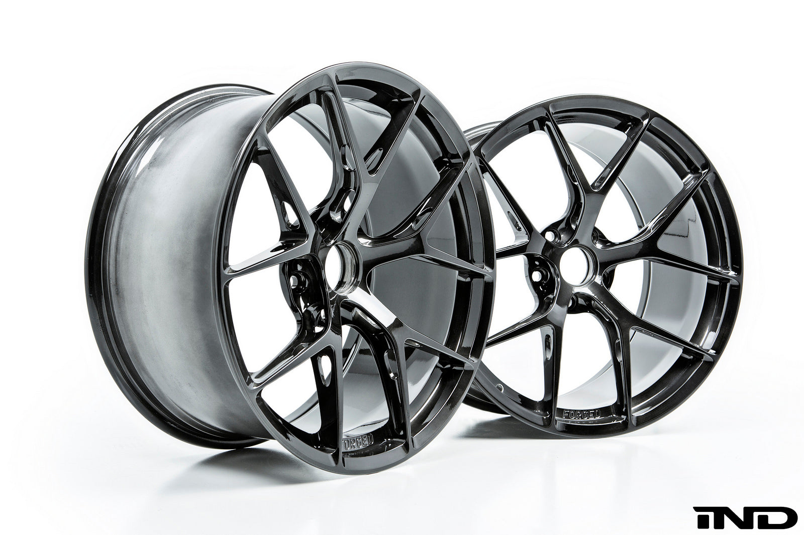 Black Chrome Brushed FI-R Wheel Set