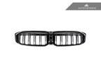 AutoTecknic G20 3-Series LCI Dual-Slat Front Grille - Gloss Black