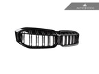 AutoTecknic G20 3-Series LCI Dual-Slat Front Grille - Gloss Black