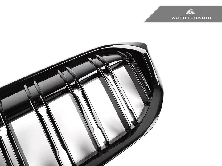 AutoTecknic G20 3-Series LCI Dual-Slat Front Grille - Gloss Black
