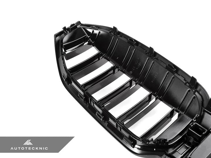 AutoTecknic G20 3-Series LCI Dual-Slat Front Grille - Gloss Black