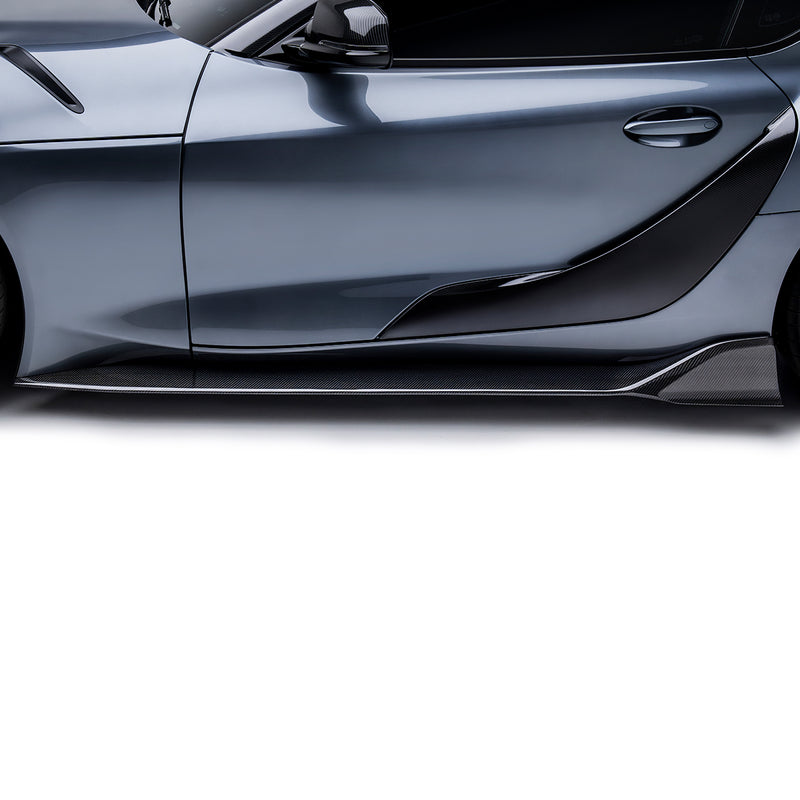 Toyota A90 Supra Carbon Side Skirt Set ADRO Prepreg Carbon