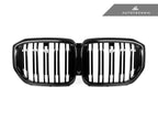 AutoTecknic G05 X5 LCI Dual-Slat Front Grille - Gloss Black
