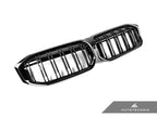 AutoTecknic G20 3-Series LCI Dual-Slat Front Grille - Gloss Black