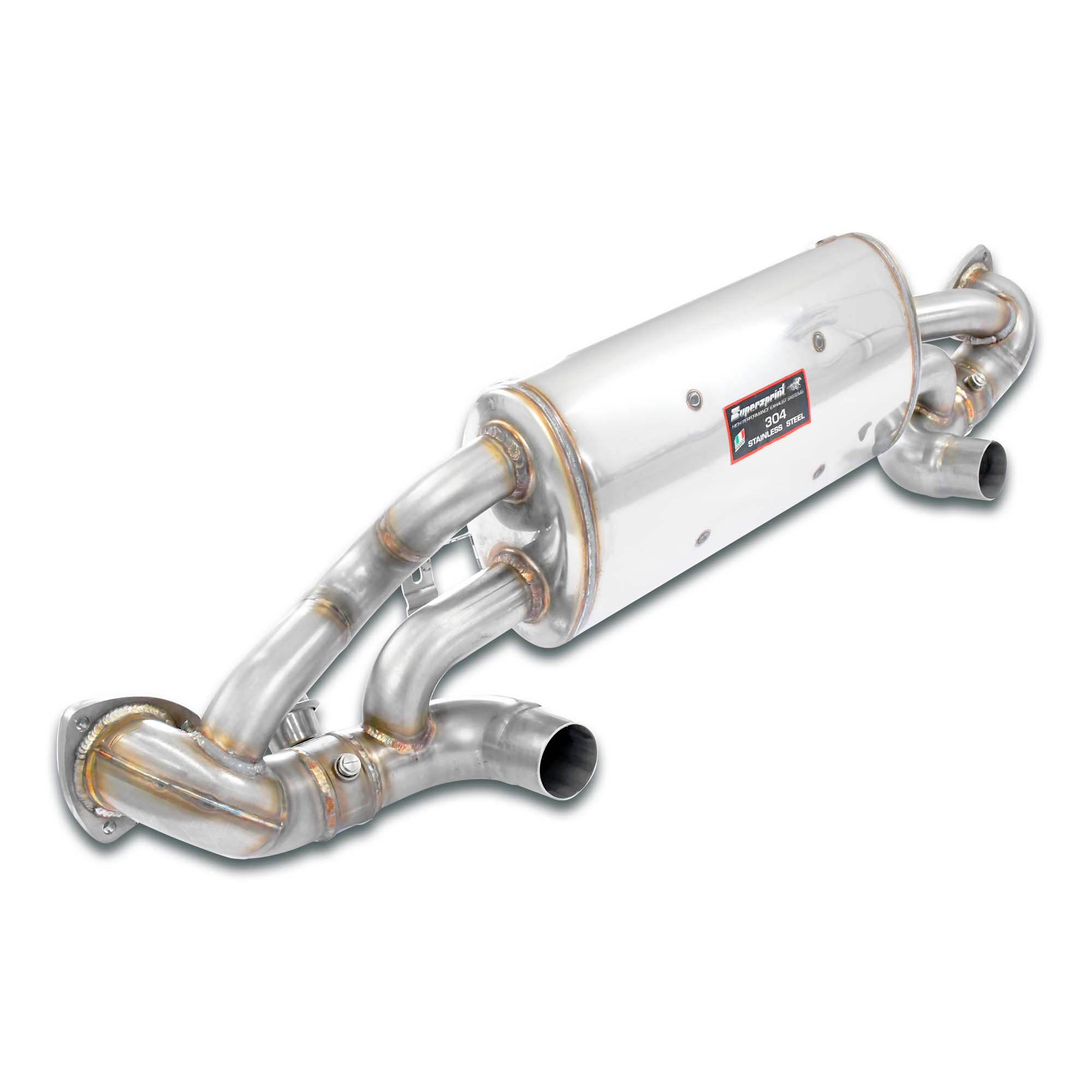 Supersprint 718 GT4 RS Series Rear exhaust right - left with valvesFor the stock tips
