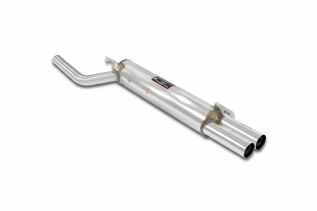 Supersprint BMW 1600/2002 series rear exhaust with dual 60mm pipes, high-performance stainless steel exhaust system.