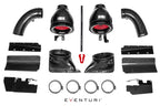 Eventuri black carbon intake system for Audi B8 RS4/RS5, showcasing sleek design and high-performance features.