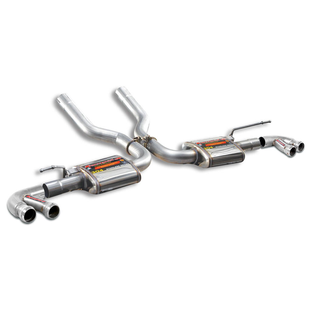 Supersprint PORSCHE CAYENNE (958 Series) Rear exhaust "Racing" Right - Left + "Y-Pipe" for OEM endpipes