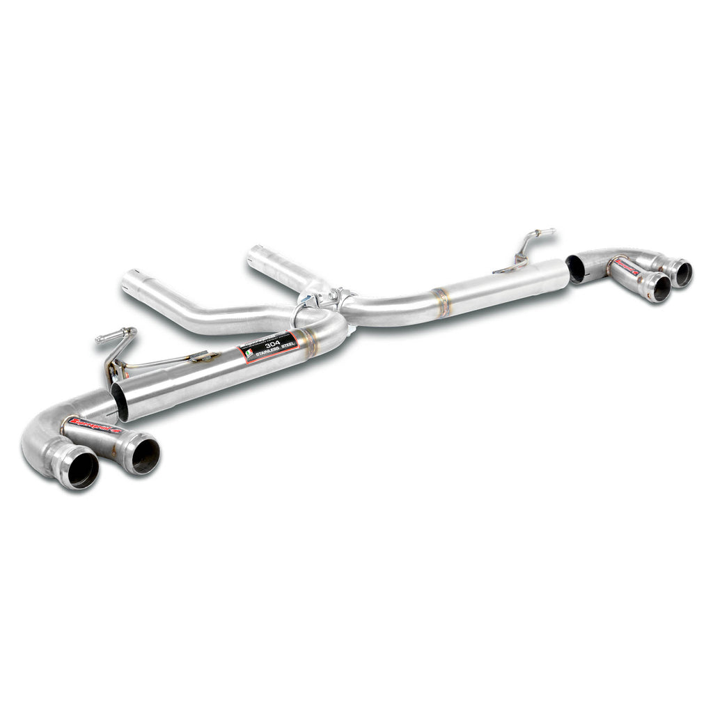 Supersprint PORSCHE CAYENNE (958 Series) Rear pipe Right - Left (Muffler delete) + connecting "Y-Pipe" for OEM endpipes