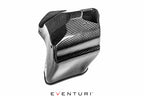 Eventuri black carbon intake system for Audi B9 S4 and S5, performance air intake with sleek carbon fiber design.