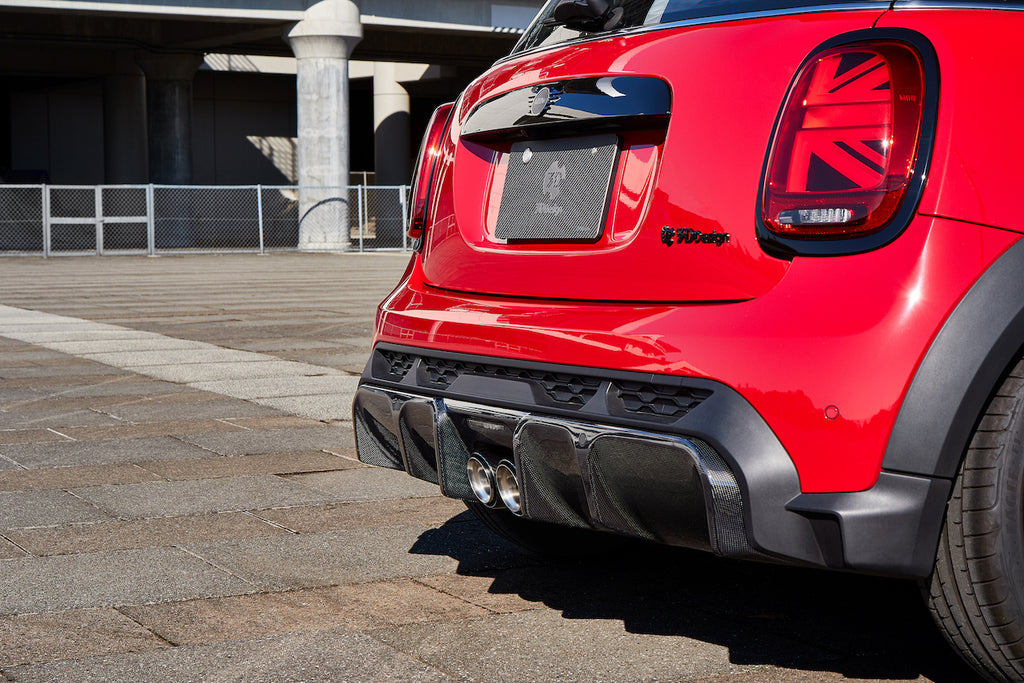3D Design Mini F56 JCW LCI Carbon Rear Diffuser