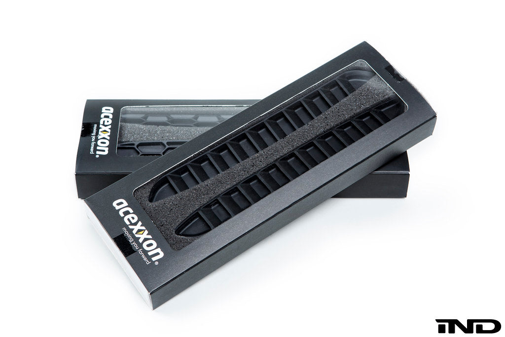 Acexxon F87 M2 rear reflector insert set with horizontal slats for exterior car enhancement