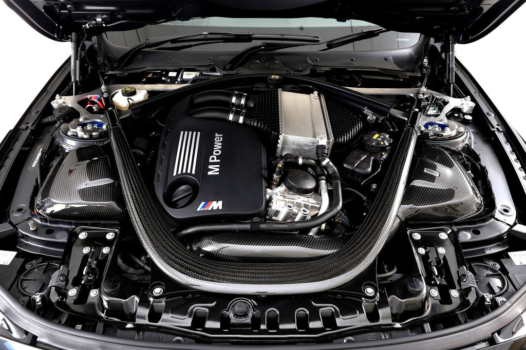 3D Design high flow carbon fiber intake for N55/S55 F-Chassis, performance 3D design F-Chassis intake system with sleek design