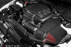 Eventuri Carbon Intake System Replacement Filter for E9X M3 (S65) Type E, showcasing the carbon fiber design and filter structure.
