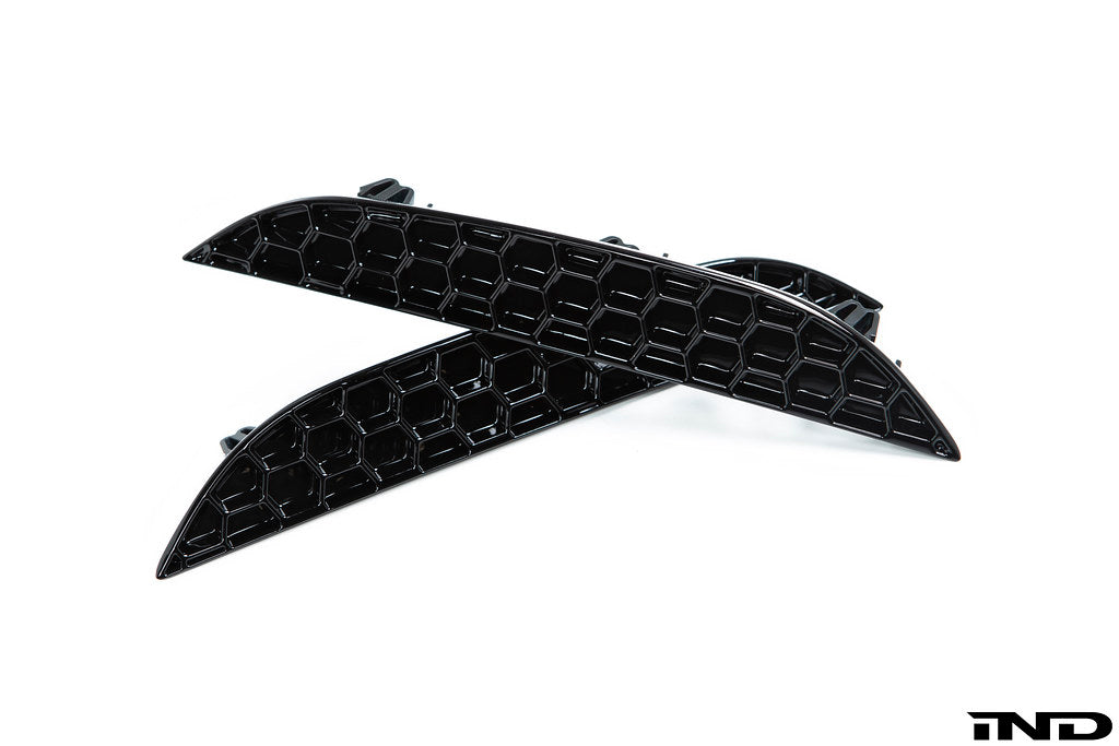 Acexxon F90 M5 rear reflector insert set with honeycomb design, exterior car accessory for enhanced visibility and style.