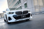 3D Design urethane front lip spoiler installed on a BMW G60 G61 5-Series and i5 M60 M Sport featuring OEM+ styling and factory-quality fitment