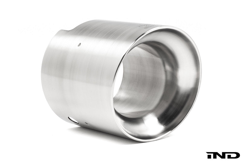 3D Design G45 X3 M50 Stainless Exhaust Tip Set featuring polished stainless steel construction on a white background