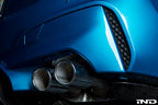 Acexxon F90 M5 rear reflector insert set with honeycomb design for exterior car customization.