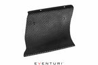 Eventuri black carbon intake system installed in Audi B9 S4 and S5, showcasing a high-performance automotive air intake upgrade