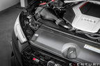 Eventuri black carbon intake system for Audi B9 S4 and S5, performance upgrade with sleek, high-quality carbon fiber construction.