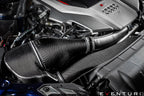 Eventuri black carbon intake system for Audi B9 RS4/RS5 showcasing sleek design and performance features.