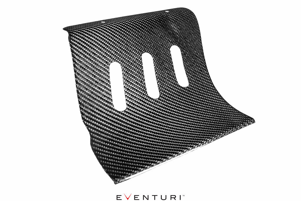 Eventuri black carbon intake system for Audi B9 RS4/RS5 showcasing sleek design and performance features.