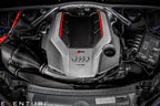 Eventuri black carbon intake system for Audi B9 RS4 RS5, showcasing sleek design and performance-engineered components.