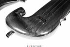 Eventuri black carbon intake system for Mercedes W205 C63/C63S AMG, showcasing sleek design and performance features.
