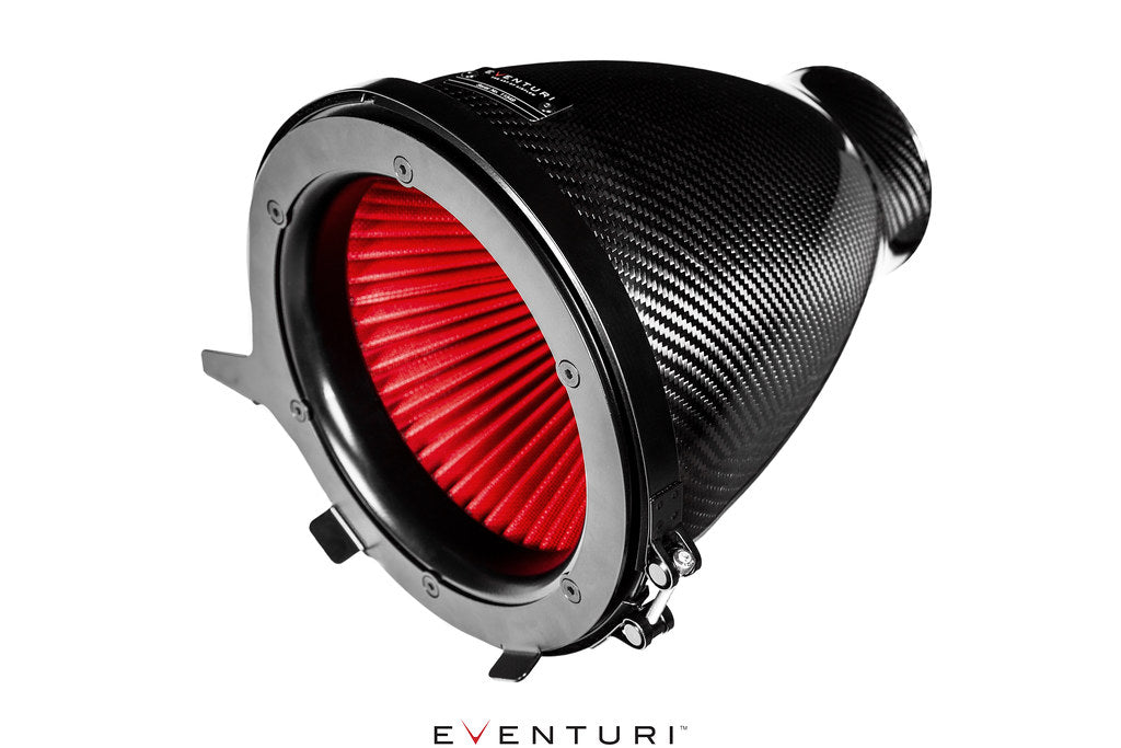 Eventuri black carbon Stage 3 intake system for Audi 8V RS3 and TTRS 8S, performance upgrade with sleek design