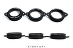 Eventuri Audi 8Y RS3 LHD carbon turbo inlet, performance automotive part with sleek black finish and detailed design.