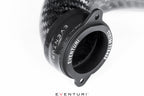 Eventuri Audi 8Y RS3 LHD carbon turbo inlet, performance upgrade, featuring sleek black carbon fiber construction and precise fitting