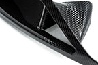 Eventuri black carbon headlamp race duct for Toyota A90 Supra, showcasing sleek design and performance features.
