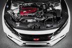 Eventuri carbon Kevlar engine cover for Honda Civic Type-R FK8 and FL5, performance upgrade with sleek black finish.