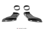 Eventuri black carbon intake system for Mercedes W205 C63 AMG, showcasing sleek design and performance features.