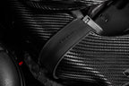 Eventuri Black Carbon V2 Duct Upgrade Kit for Mercedes W205 C63 / C63S AMG, showcasing sleek carbon fiber design.
