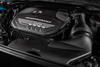 Eventuri black carbon intake system for BMW F4X M135i M235i and F39 X2 35i B48, showcasing the performance air intake design.