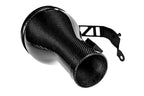 Eventuri black carbon intake system for BMW F4X M135i, M235i, F39 X2 35i B48, performance engine upgrade with sleek design.