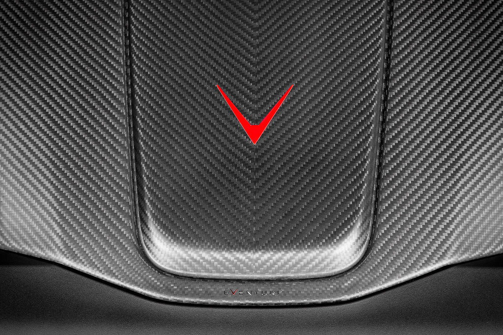 Eventuri black carbon intake and engine cover for Mercedes C190 AMG GT/GTS/GTR in matte finish.