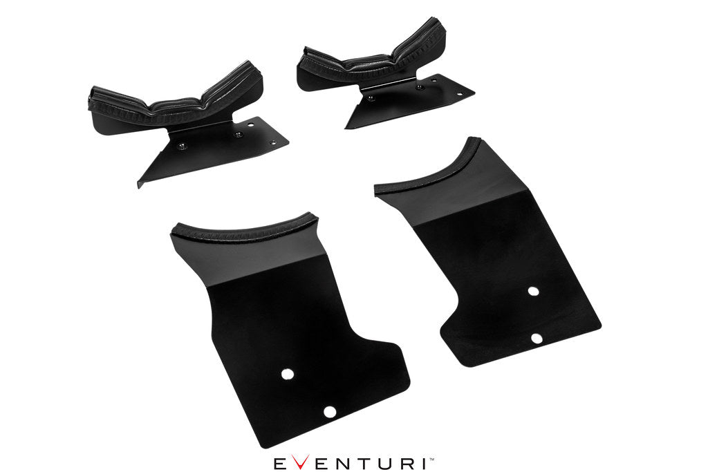 Eventuri Mercedes C190 / R190 AMG GT / GTS / GTR Black Carbon Intake + Engine Cover - Gloss