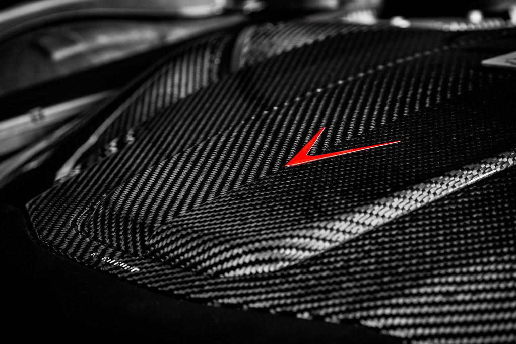 Eventuri Mercedes C190 / R190 AMG GT / GTS / GTR Black Carbon Intake + Engine Cover - Gloss