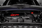 Eventuri Mini F56 JCW GP3 black carbon intake system for enhanced performance in F54 JCW Clubman vehicles.