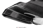 Eventuri black carbon intake system for Mercedes AMG A35 and A250, showcasing the performance air filter and sleek design.