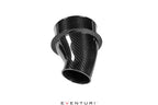 Eventuri black carbon intake system for Mercedes AMG A35 and A250, showing the sleek, performance-oriented design with carbon fiber components.