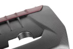 Eventuri carbon engine cover for GR Corolla and GR Yaris, performance car engine bay accessory with sleek black carbon finish.